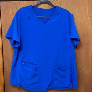 Allura by Cherokee Scrub top Royal Blue